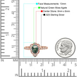 Art Deco Pear Teardrop Halo Ring 
