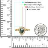 Art Deco Pear Teardrop Halo Ring 