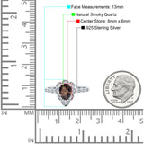 Art Deco Pear Teardrop Halo Ring 