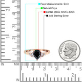 Art Deco Pear Teardrop Vintage Style Ring 