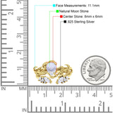 Teardrop Pear Leaf Style Ring