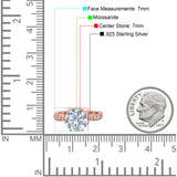 Art Deco Round Natural Stone Promise Ring