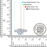 Art Deco Round Natural Stone Promise Ring