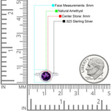 Round Natural Stone Floral Ring