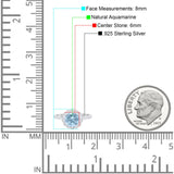 Round Natural Stone Floral Ring