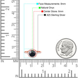 Round Natural Stone Floral Ring