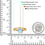 Oval Natural Stone Leaf Design Ring
