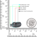 Oxidized Feather Ring