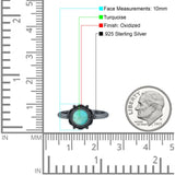 Oxidized Beaded Flower Oxidized Ring