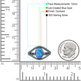 Oxidized Split Shank Oxidized Ring