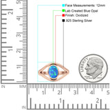 Oxidized Split Shank Oxidized Ring