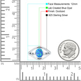 Oxidized Split Shank Oxidized Ring