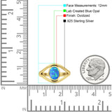 Oxidized Split Shank Oxidized Ring