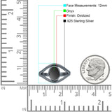 Oxidized Split Shank Oxidized Ring