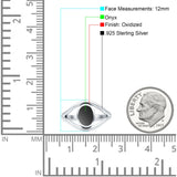 Oxidized Split Shank Oxidized Ring