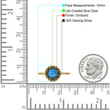 Oxidized Floral Twisted Rope Oxidized Ring