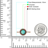 Oxidized Floral Twisted Rope Oxidized Ring