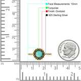 Oxidized Floral Twisted Rope Oxidized Ring