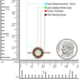 Oxidized Floral Twisted Rope Oxidized Ring