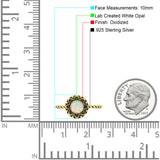 Oxidized Floral Twisted Rope Oxidized Ring