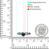 Solitaire Oxidized Ring