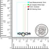 Solitaire Oxidized Ring