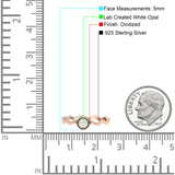 Solitaire Oxidized Ring