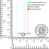 Solitaire Oxidized Ring