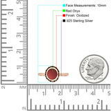 Solitaire Oxidized Ring