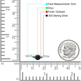 Oxidized Evil Eye Ring