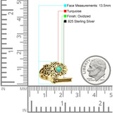 Oxidized Flower Filigree Ring