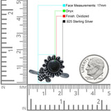 Oxidized Flower & Bee Oxidized Ring