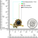 Oxidized Flower & Bee Oxidized Ring