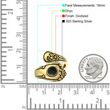 Oxidized Silver Spoon Oxidized Ring