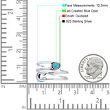 Oxidized Safety Pin Oxidized Ring