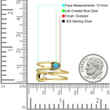 Oxidized Safety Pin Oxidized Ring