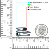 Oxidized Safety Pin Oxidized Ring