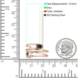 Oxidized Safety Pin Oxidized Ring