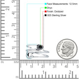 Oxidized Safety Pin Oxidized Ring