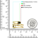 Oxidized Safety Pin Oxidized Ring