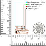 Oxidized Safety Pin Oxidized Ring