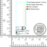 Oxidized Safety Pin Oxidized Ring