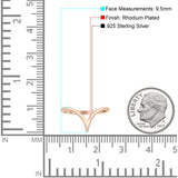 V Midi Band Chevron Ring