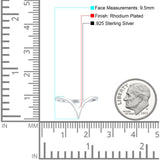 V Midi Band Chevron Ring