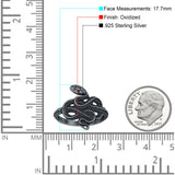 Oxidized Snake Ring