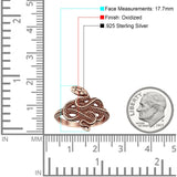 Oxidized Snake Ring