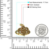 Oxidized Snake Ring