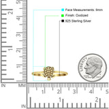 Turtle Ring Oxidized Band