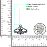 Twisted Roope Oxidized Anchor Ring