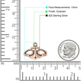 Twisted Roope Oxidized Anchor Ring